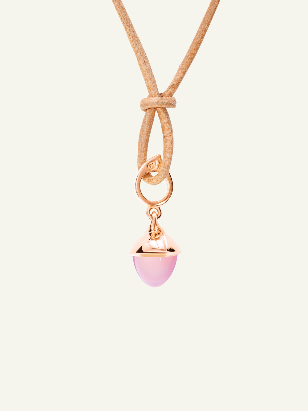 P-MFL-ChPi-rg | MIKADO Flamenco Pendant with Pink Chalcedony