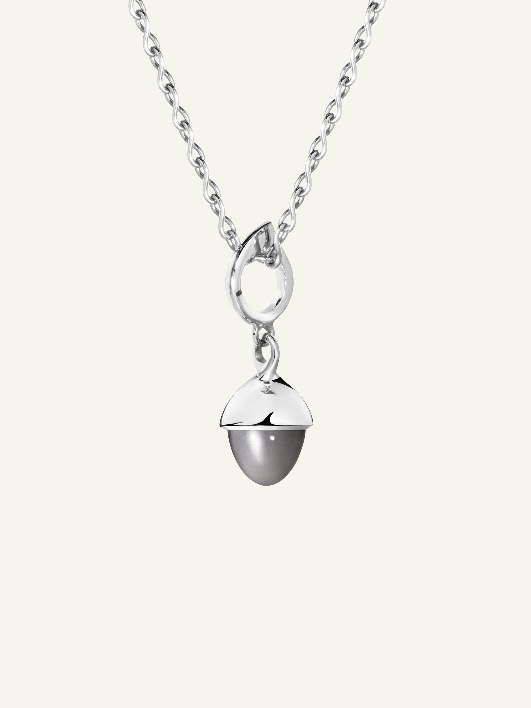 MIKADO Flamenco Pendant with Grey Moonstone