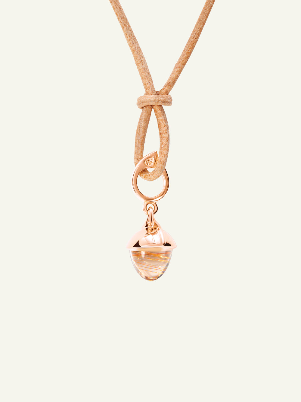 P-MFL-RutQuR-rg | MIKADO Flamenco Pendant with Red Rutilated Quartz