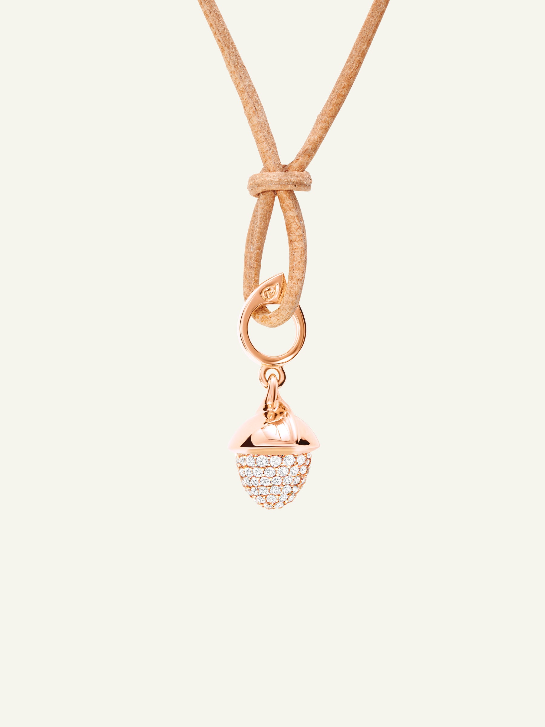 P-MFL-p-rg | MIKADO Flamenco Pendant with Diamond Pavé