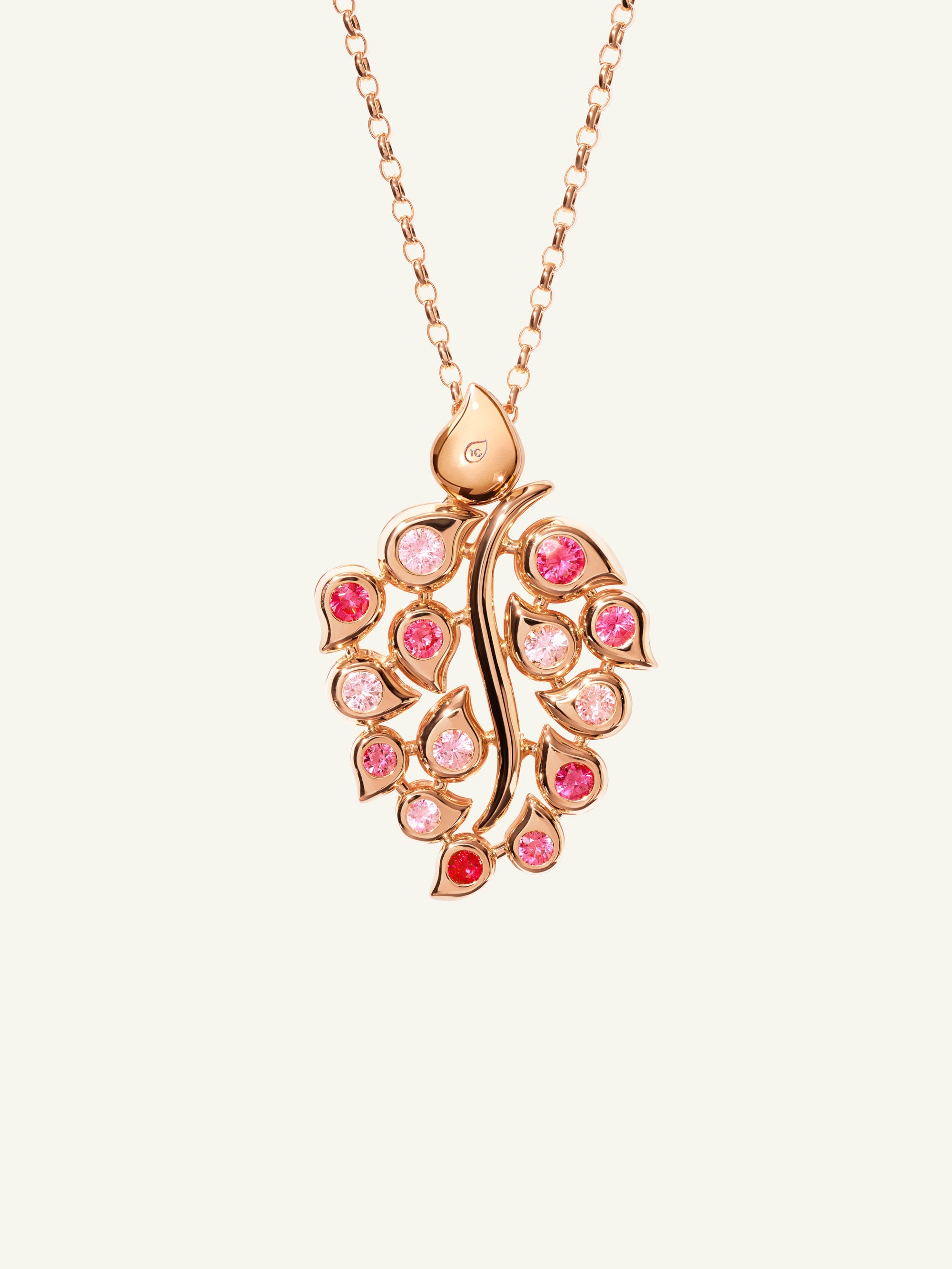 SNOWFLAKES Leaf Pendant in ‘Classic’ / ‘Blush’