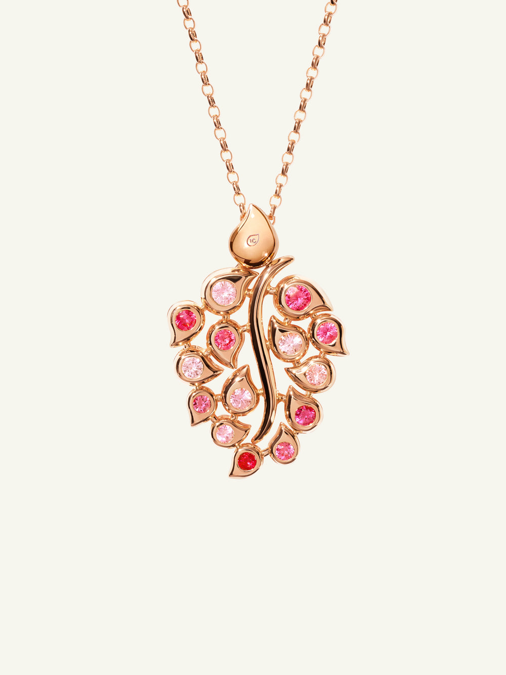 SNOWFLAKES Leaf Pendant in ‘Classic’ / ‘Blush’