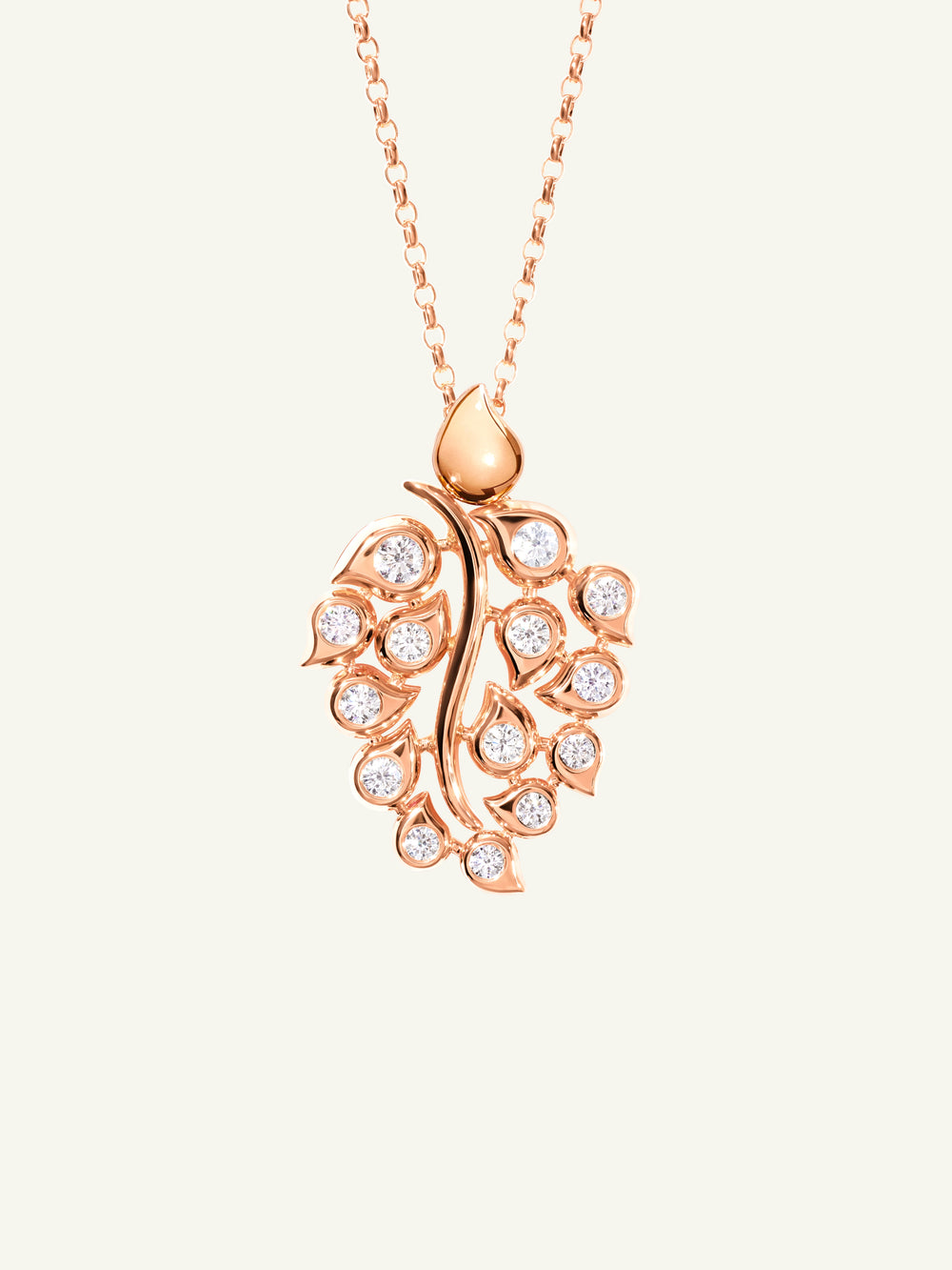 Pendant SNOWFLAKES Leaf Classic / 'Blush'