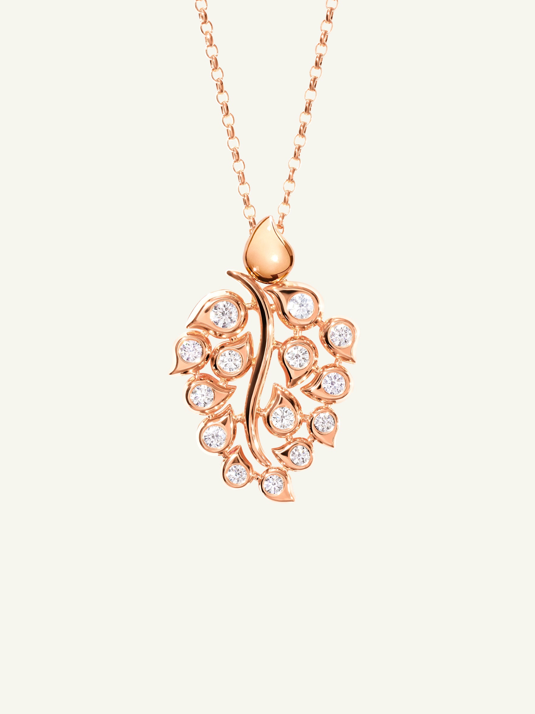 SNOWFLAKES Leaf Pendant in 'Classic' / 'Candy'