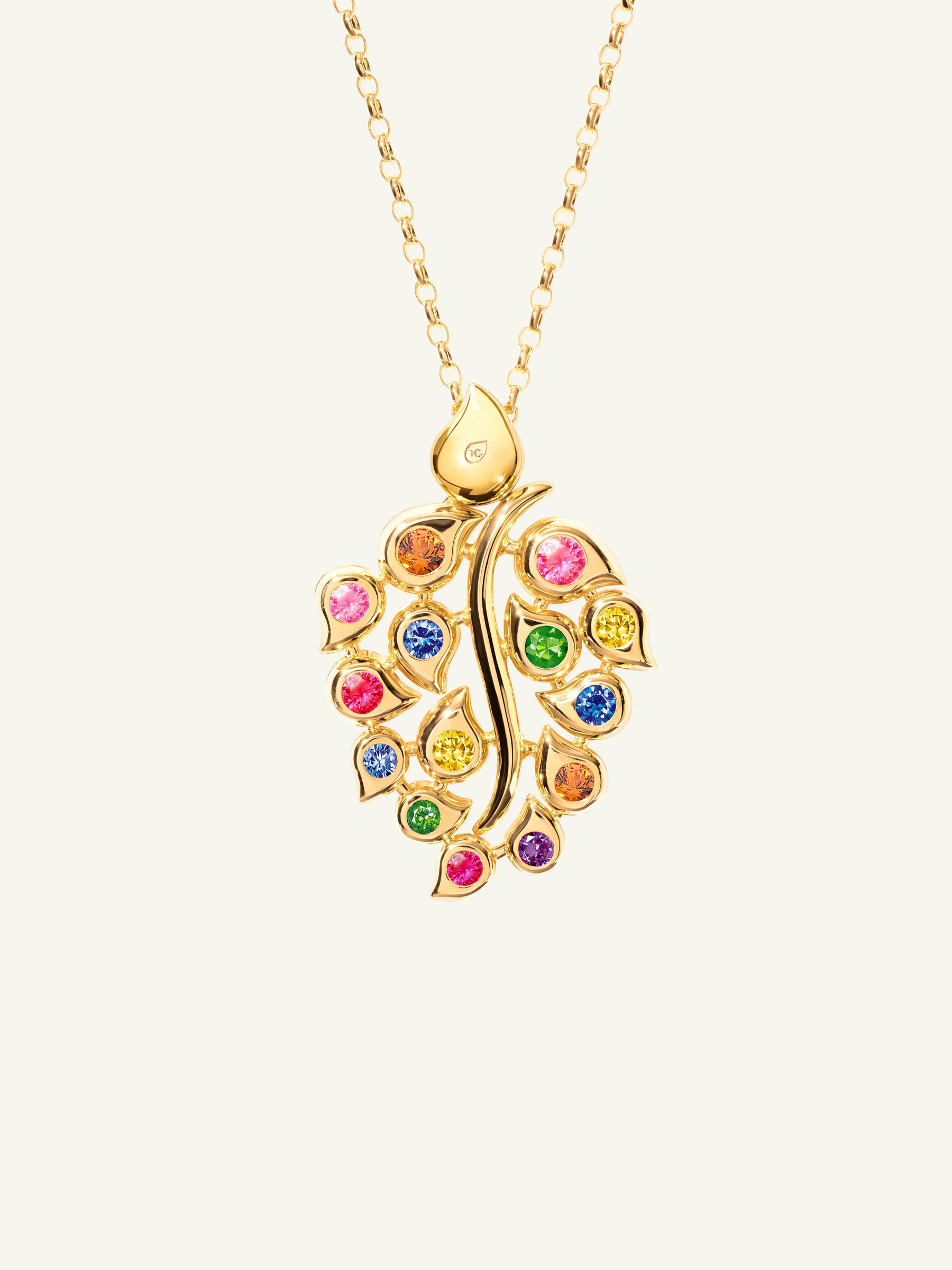 SNOWFLAKES Leaf Pendant in 'Classic' / 'Candy'