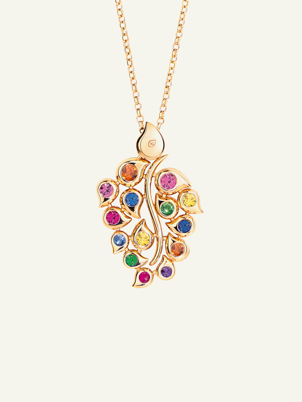 SNOWFLAKES Leaf Pendant in 'Classic' / 'Candy'