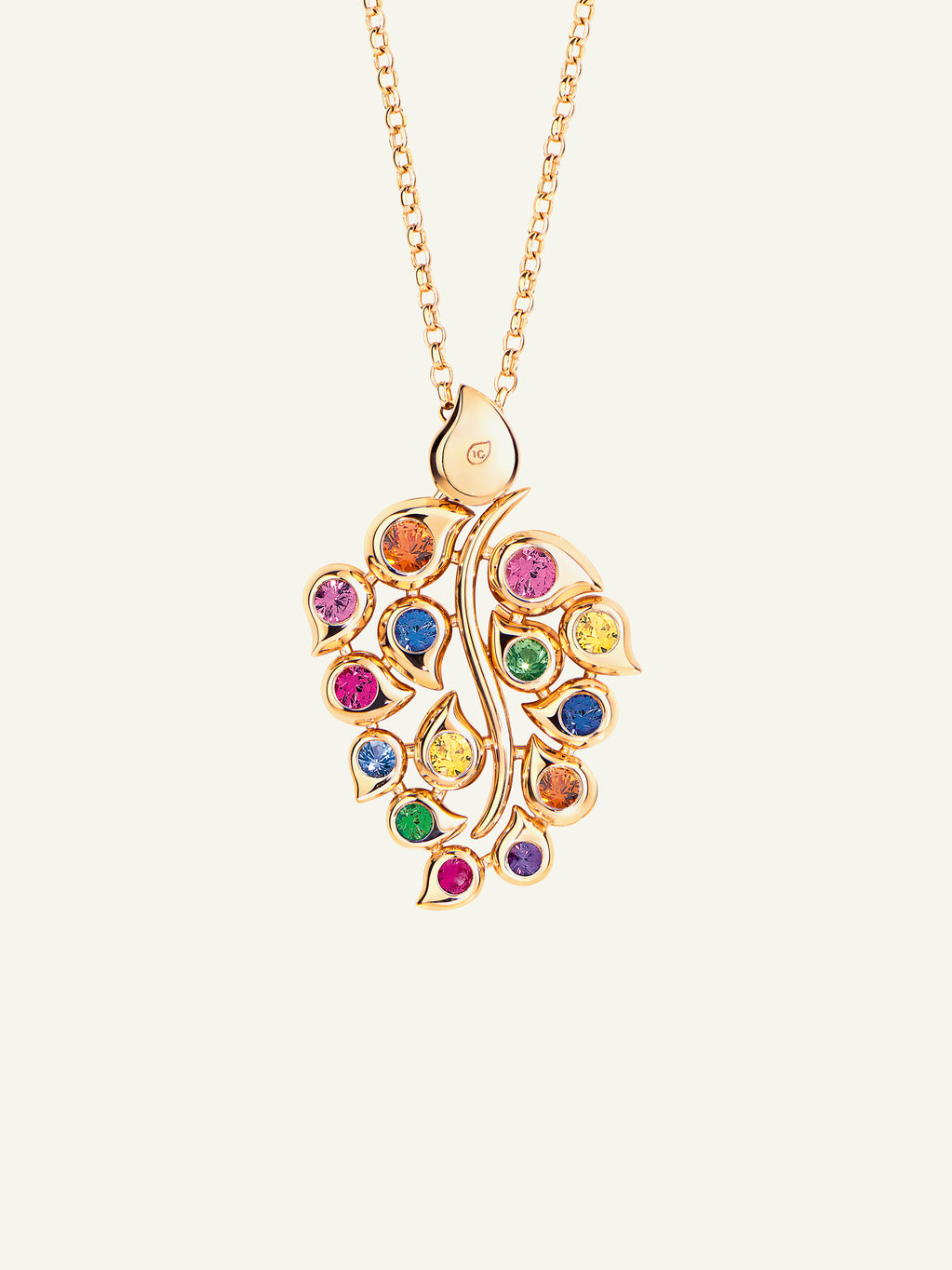 SNOWFLAKES Leaf Pendant in 'Classic' / 'Candy'