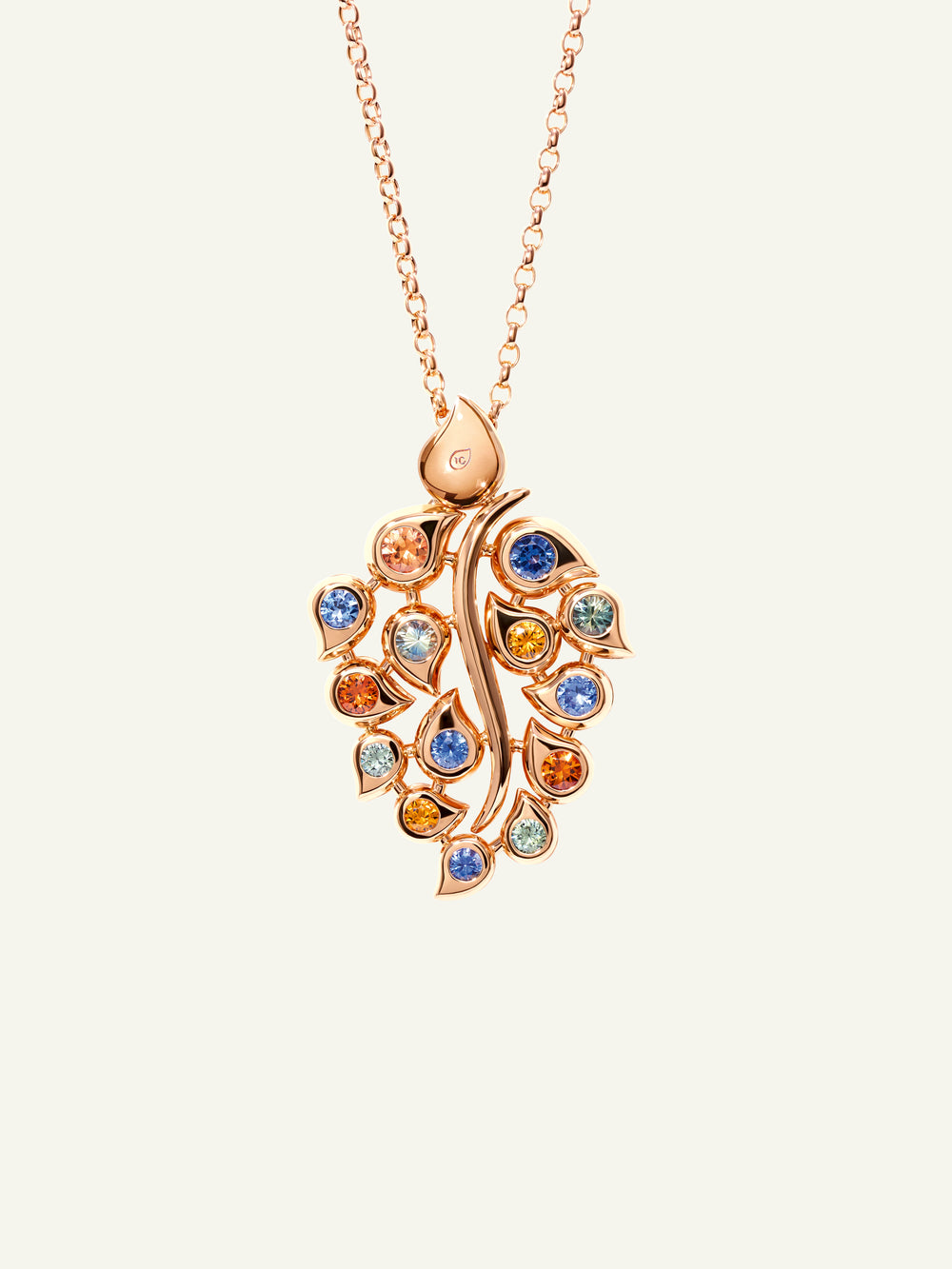 SNOWFLAKES Leaf Pendant in Classic / 'Primaluce'