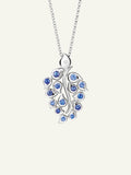 SNOWFLAKES Leaf Pendant in 'Classic' / 'Sky'