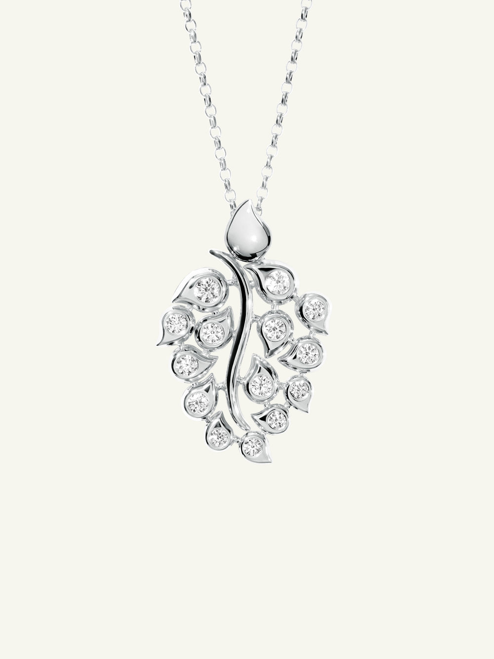 SNOWFLAKES Leaf Anhänger in Classic / 'Sky'