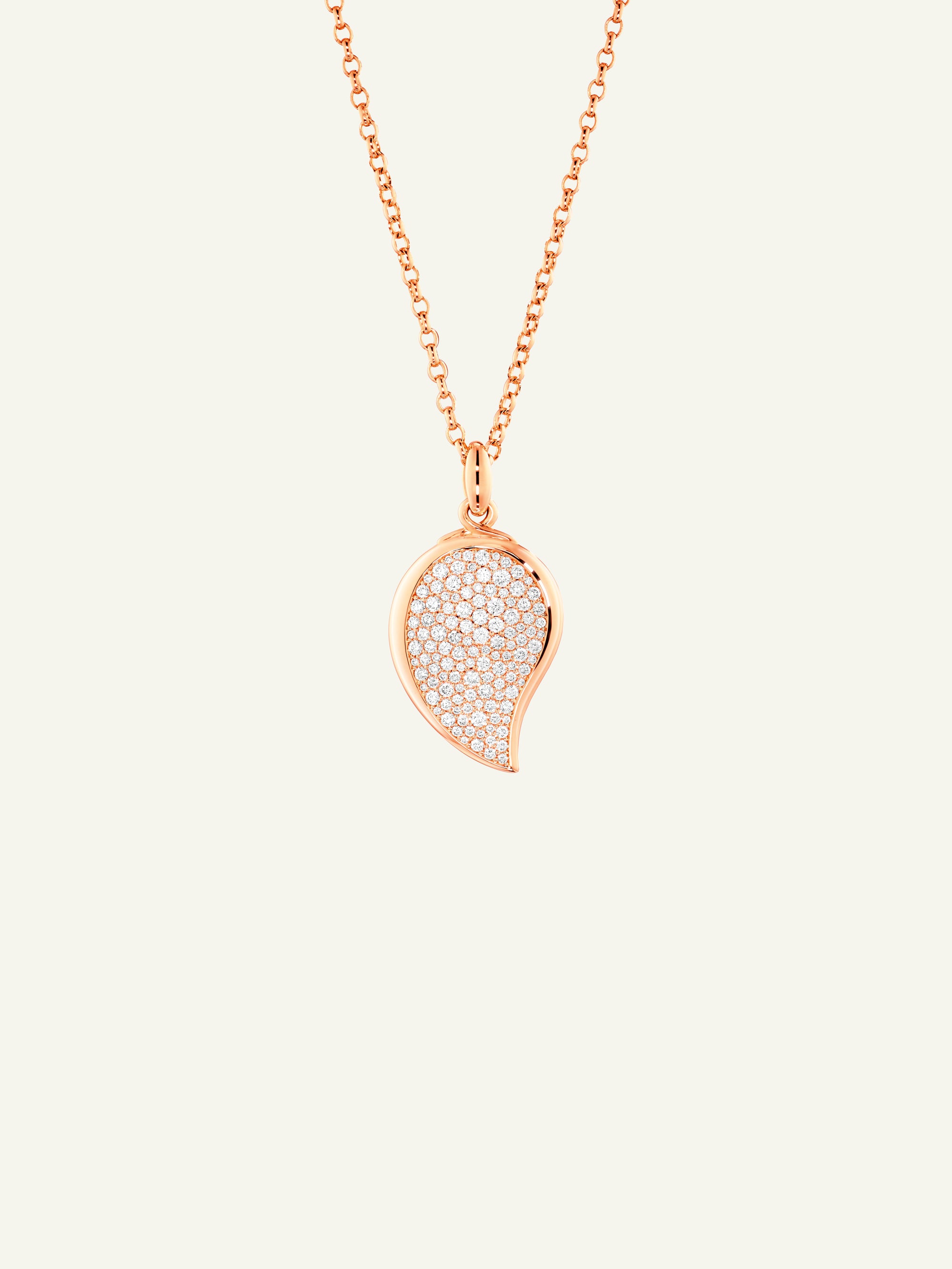 SIGNATURE Small Wave Anhänger mit Diamant Pavé