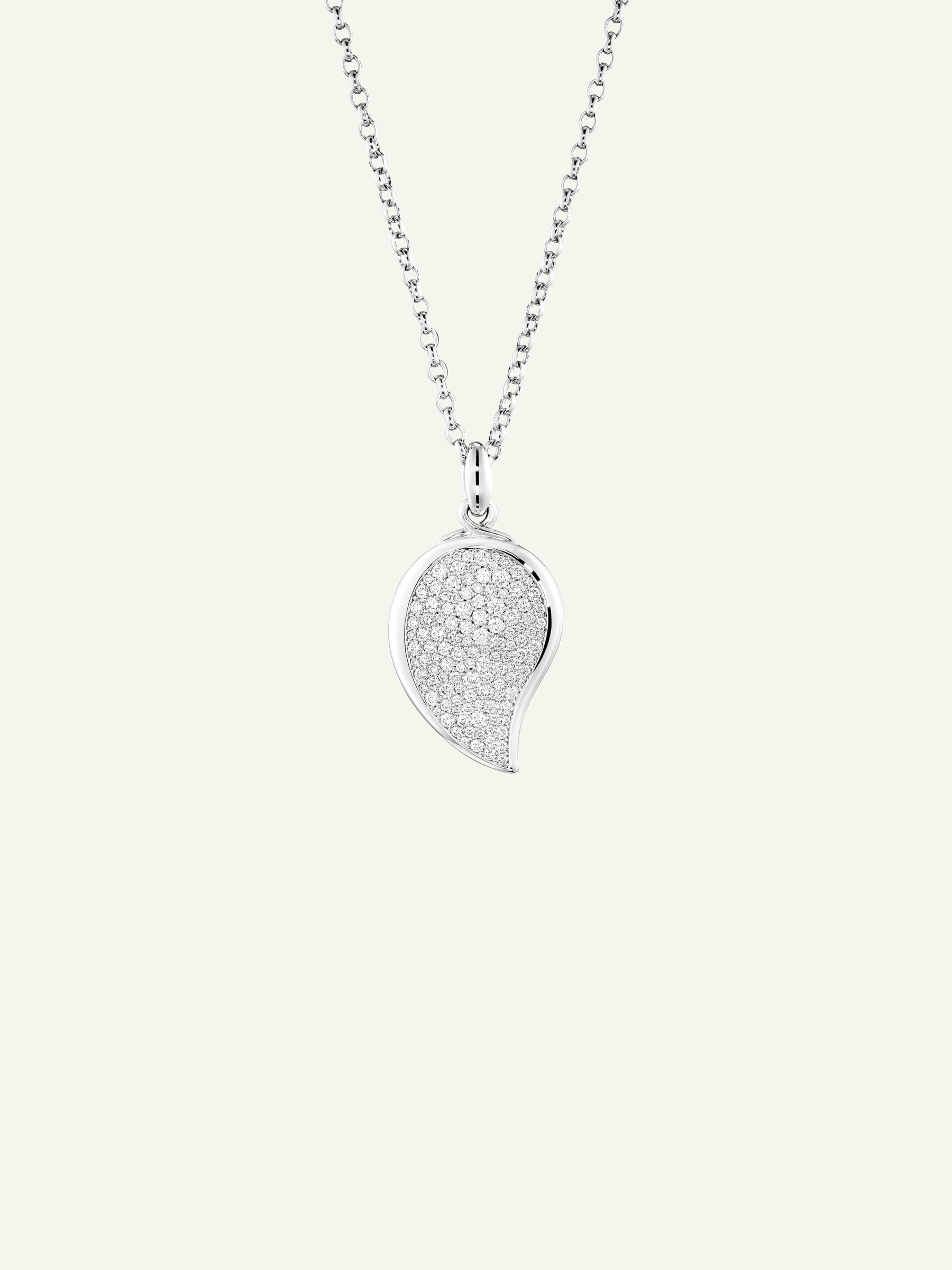 SIGNATURE Small Wave Anhänger mit Diamant Pavé