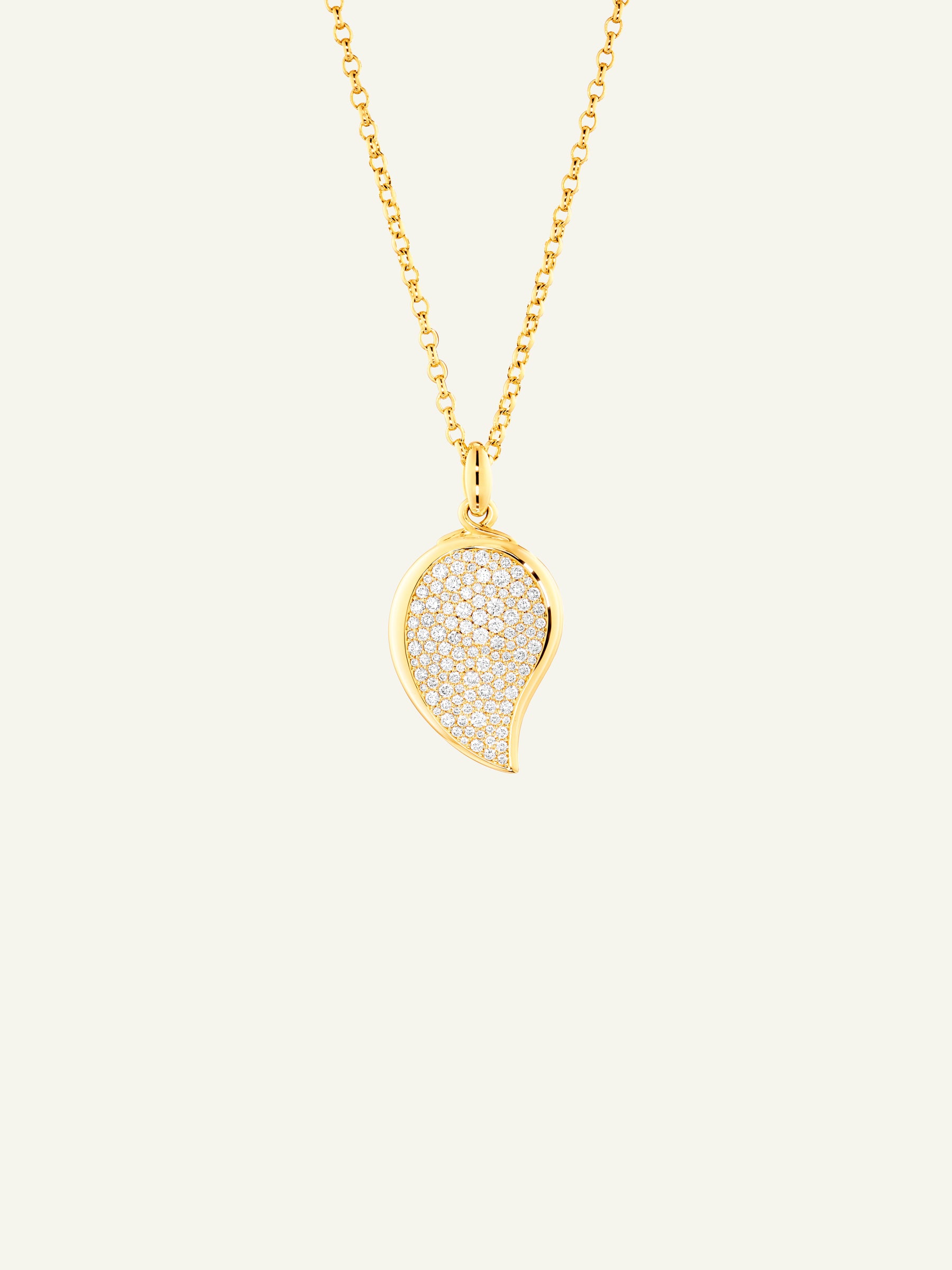 SIGNATURE Small Wave Anhänger mit Diamant Pavé