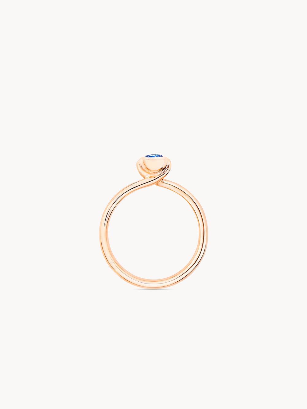 Ring BOUTON Solitaire Sapphire blue blue Sapphire