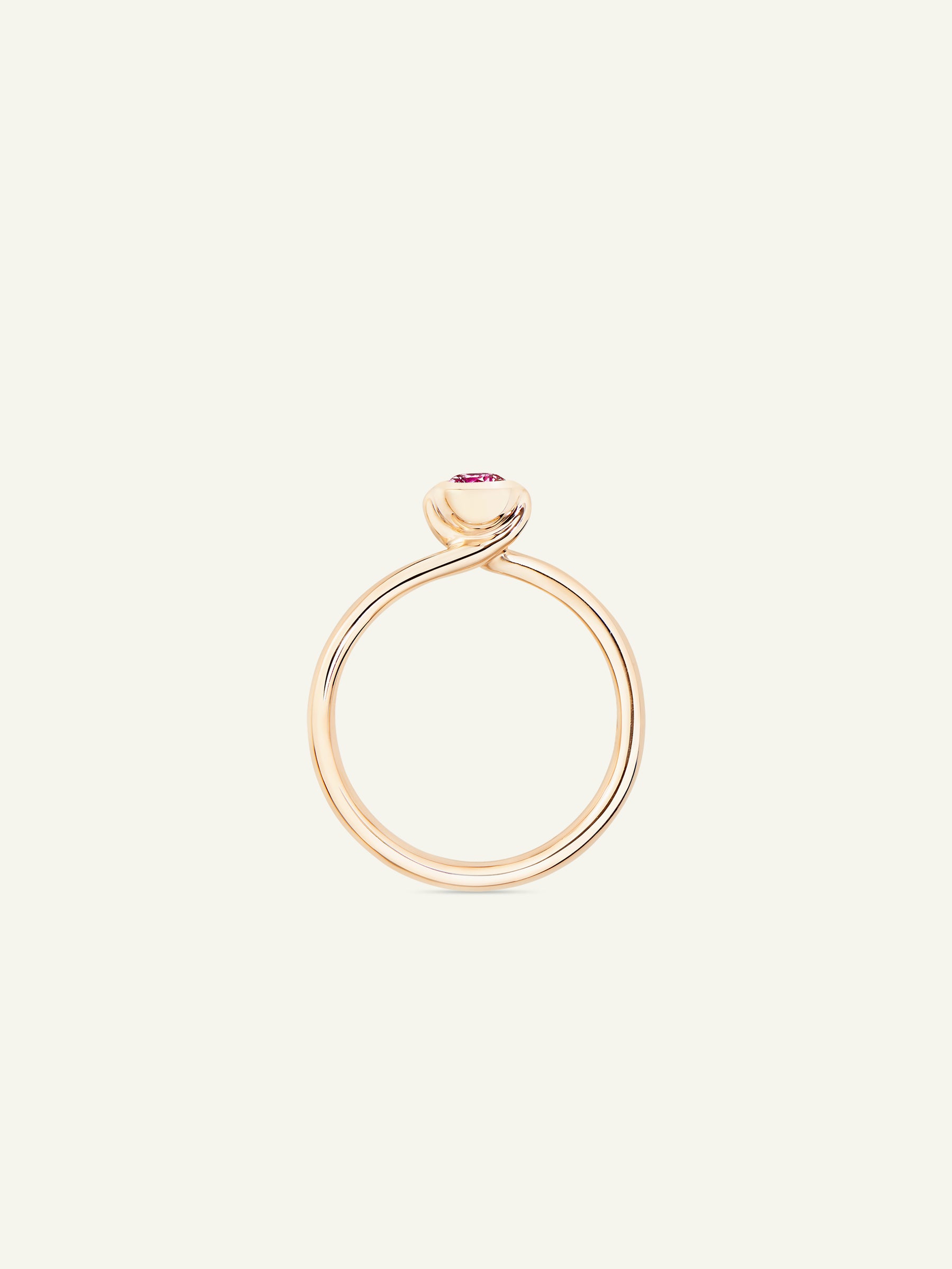 BOUTON Solitaire Ring with Pink Spinel