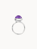 BOUTON Large Ring mit Amethyst