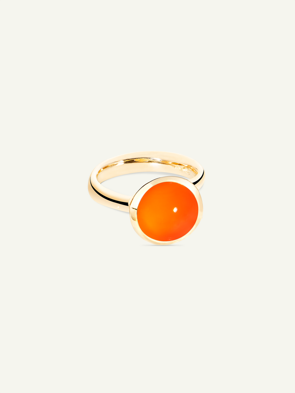 Ring BOUTON large Carnelian Carnelian