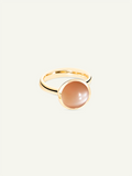 Ring BOUTON large Moonstone brown