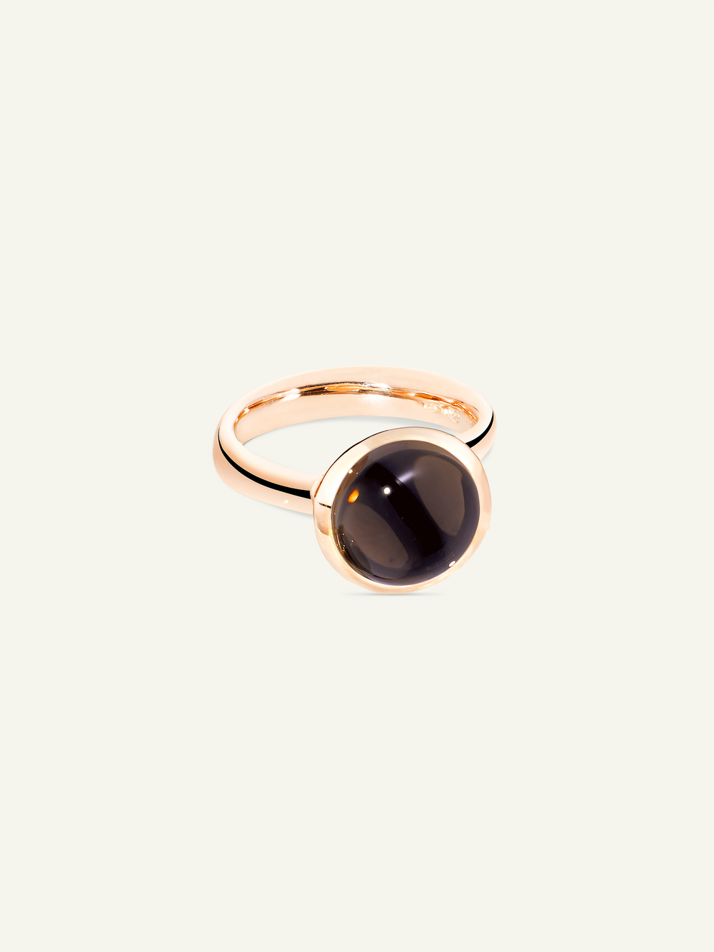 Ring BOUTON large Smoky Quartz Smoky Quartz