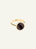 Ring BOUTON large Smoky Quartz