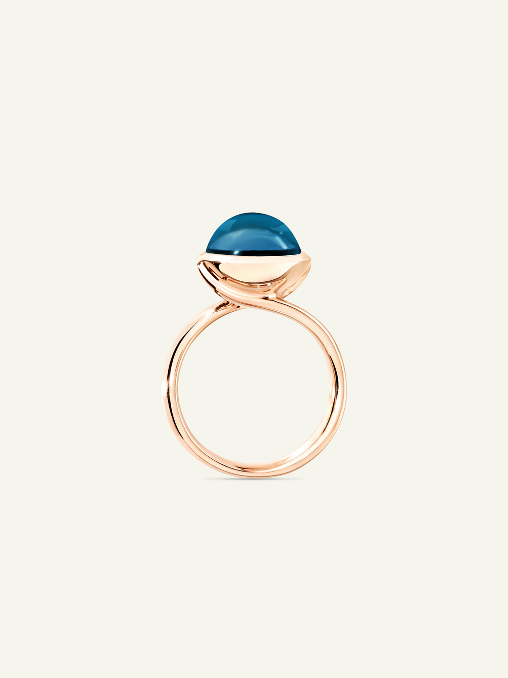 Ring BOUTON large London Topaz London Topaz