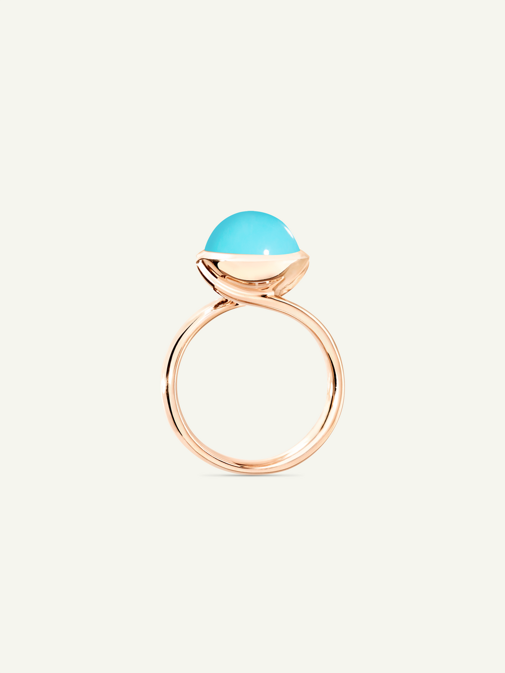 R-BOU-l-Tur-rg | BOUTON Large Ring with Turquoise