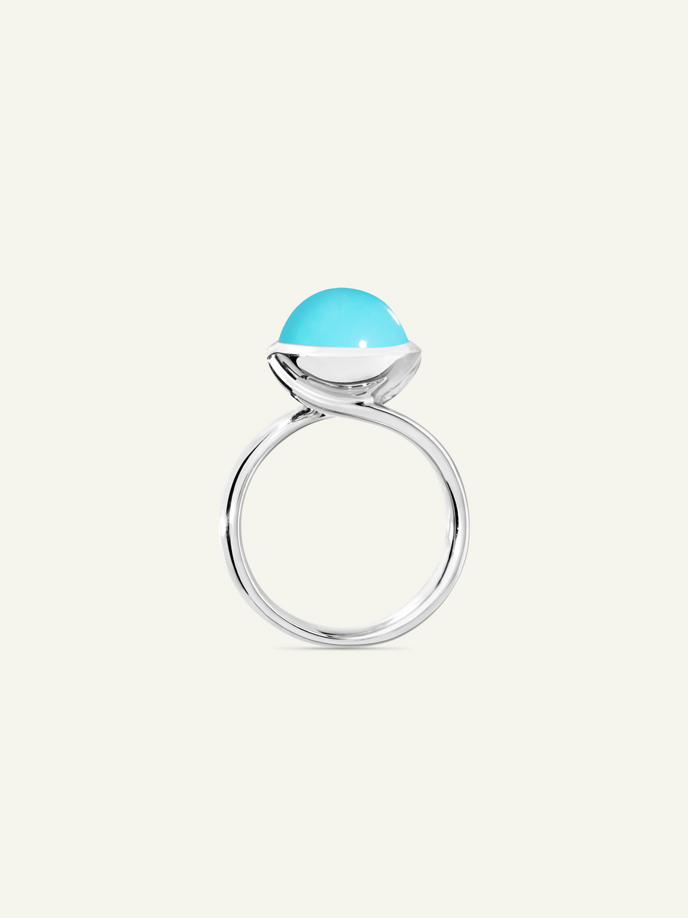 Ring BOUTON large Turquoise Turquoise