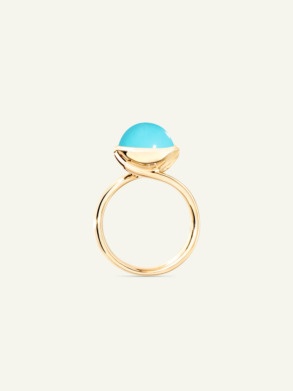 Ring BOUTON large Turquoise Turquoise