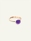 BOUTON Small Ring with Amethyst