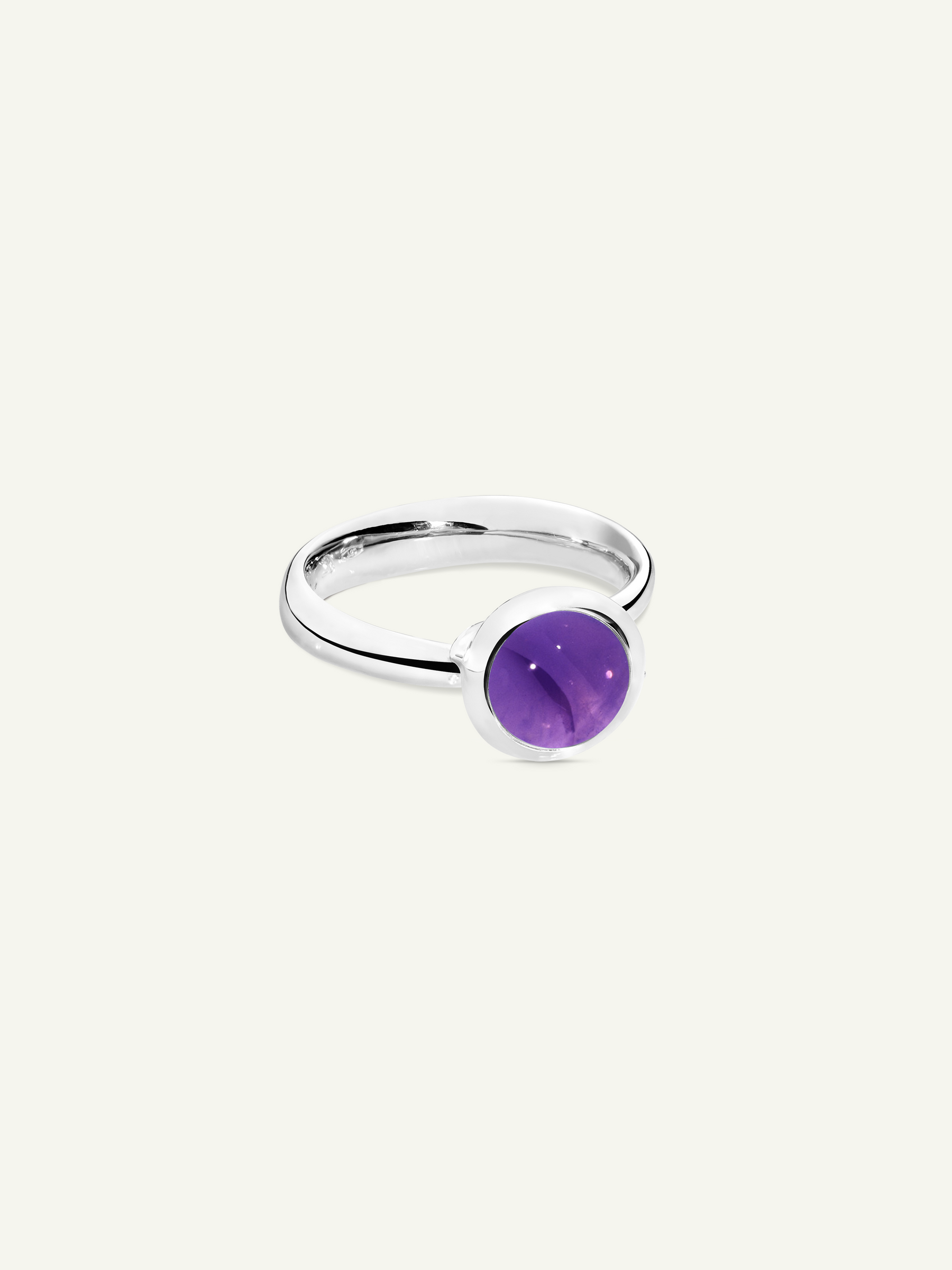 BOUTON Small Ring mit Amethyst