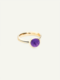 BOUTON Small Ring with Amethyst
