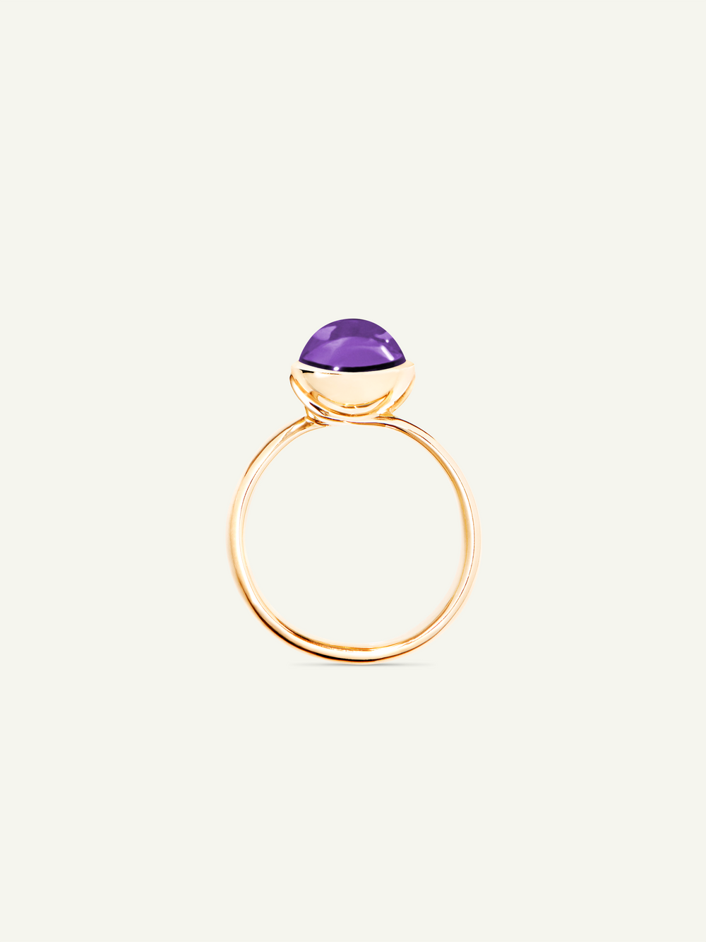Ring BOUTON small Amethyst Amethyst