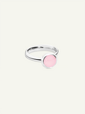 BOUTON Small Ring with Pink Chalcedony