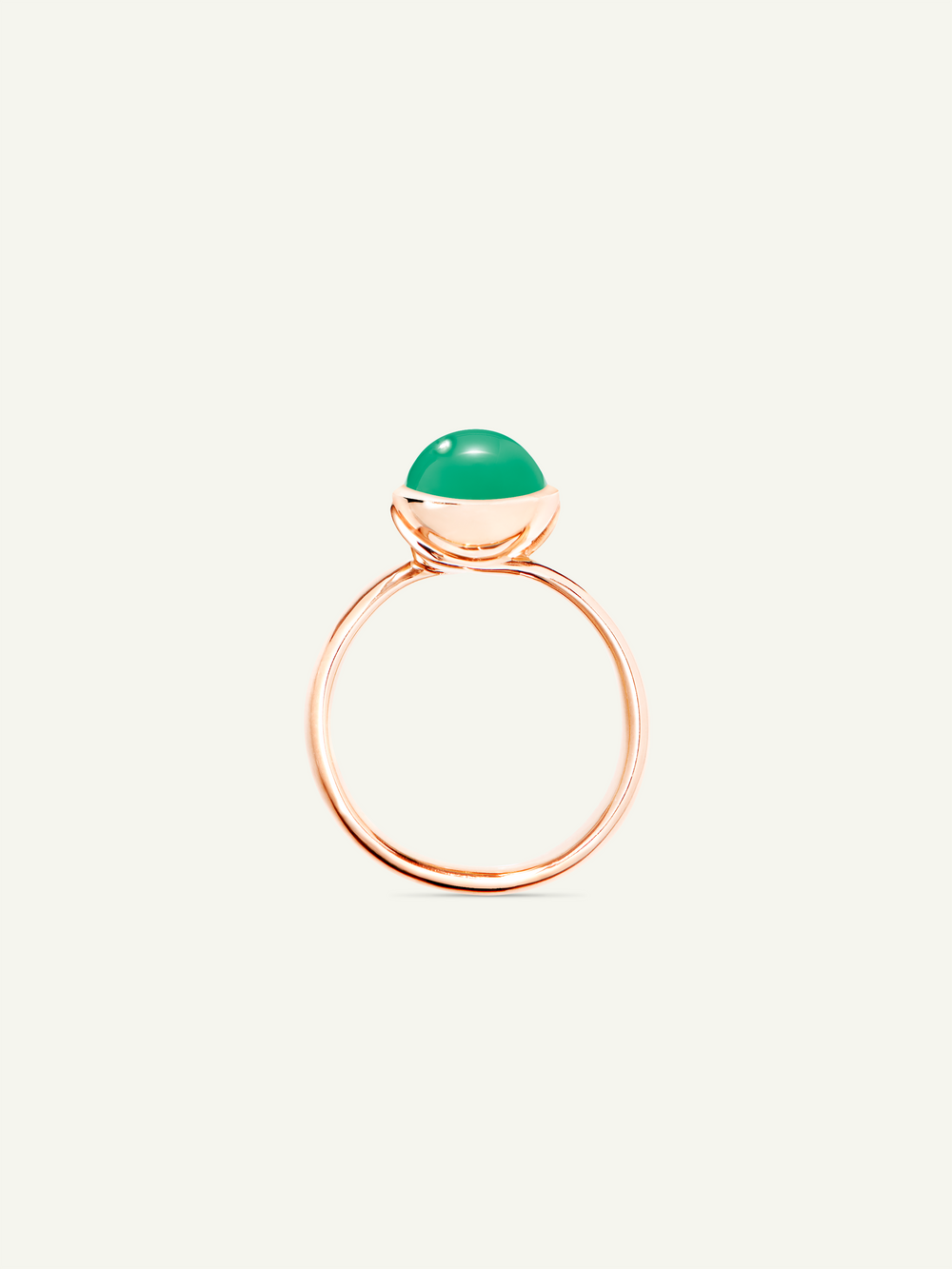 Ring BOUTON small Chrysoprase Chrysoprase