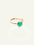 BOUTON Small Ring with Chrysoprase
