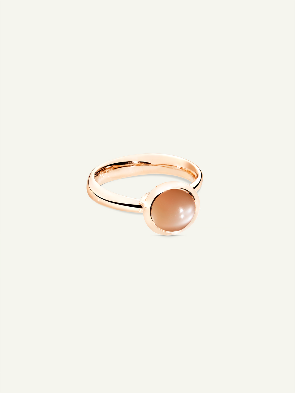 Ring BOUTON small Moonstone brown brown Moonstone