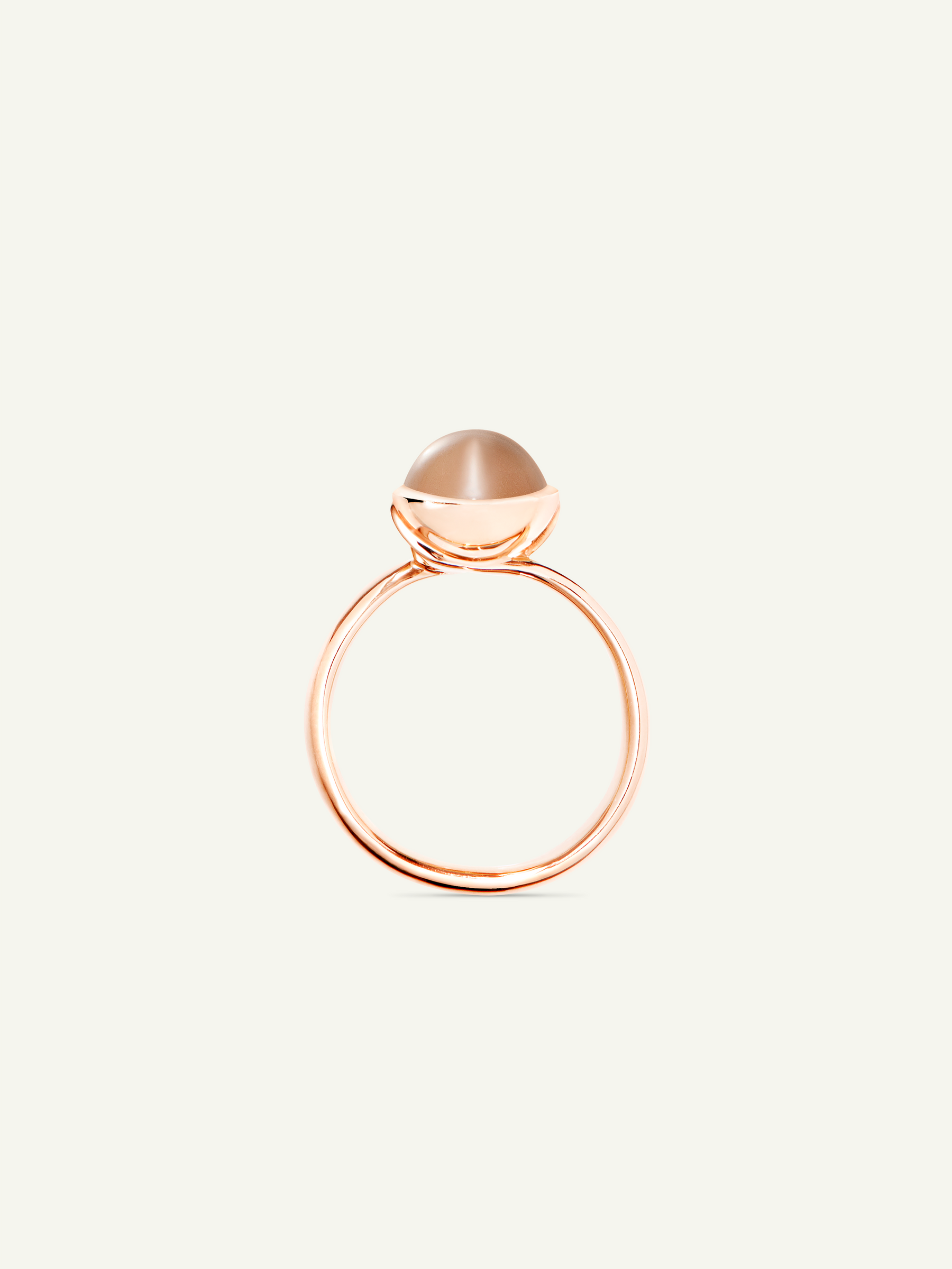 Ring BOUTON small Moonstone brown brown Moonstone