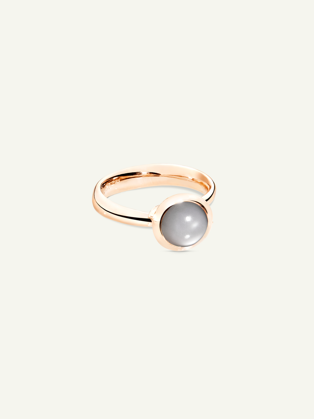 BOUTON Small Ring with Grey Moonstone