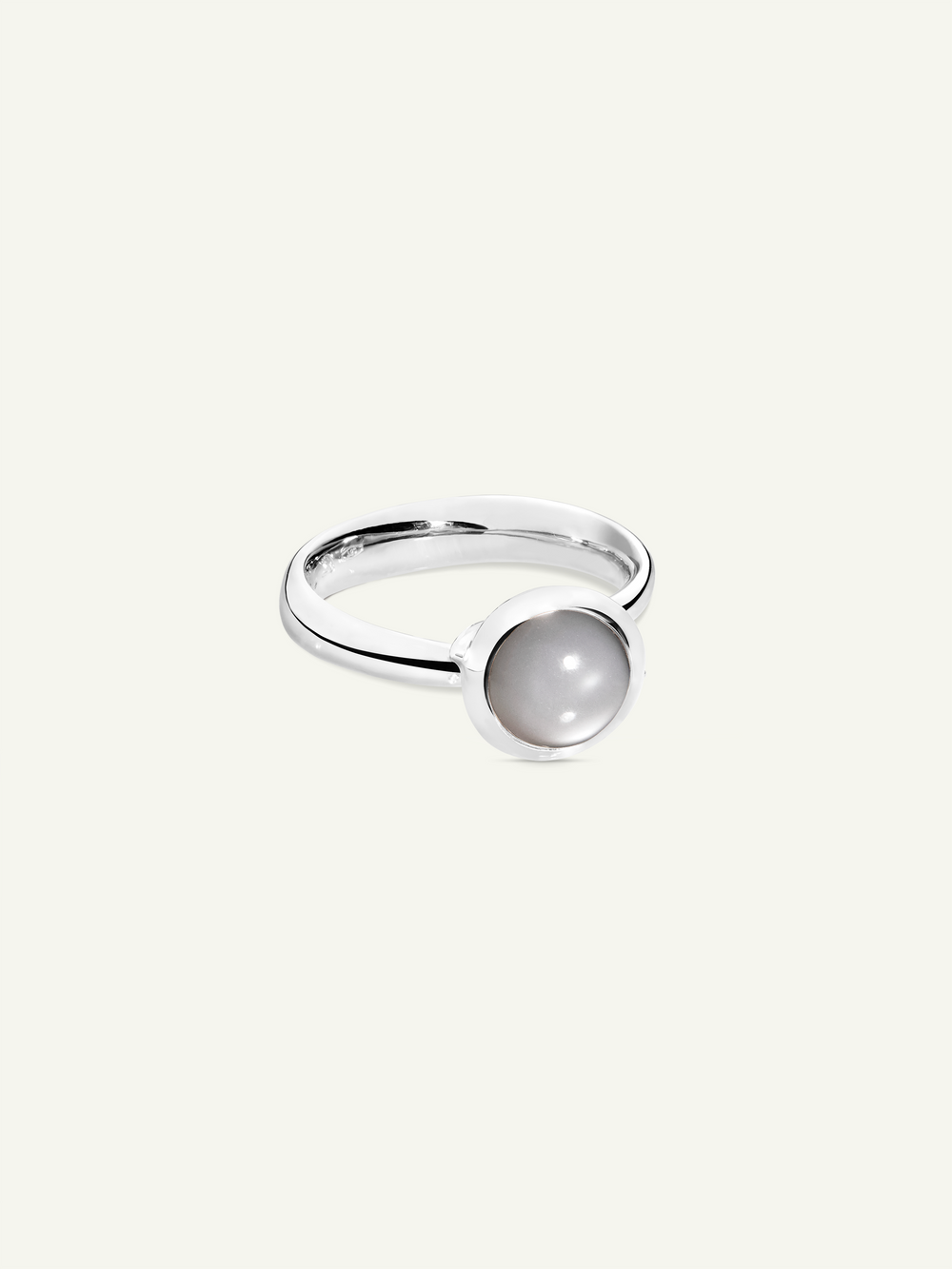 Ring BOUTON small Moonstone grey grey Moonstone
