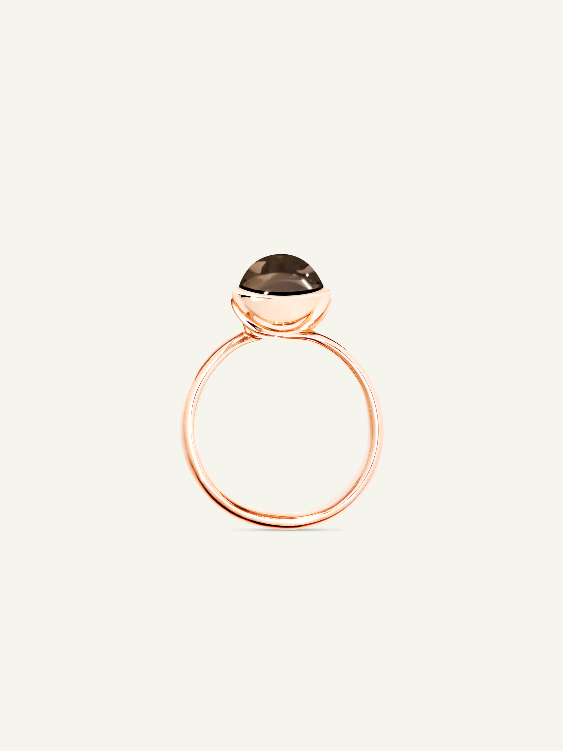 Ring BOUTON small Smoky Quartz Smoky Quartz