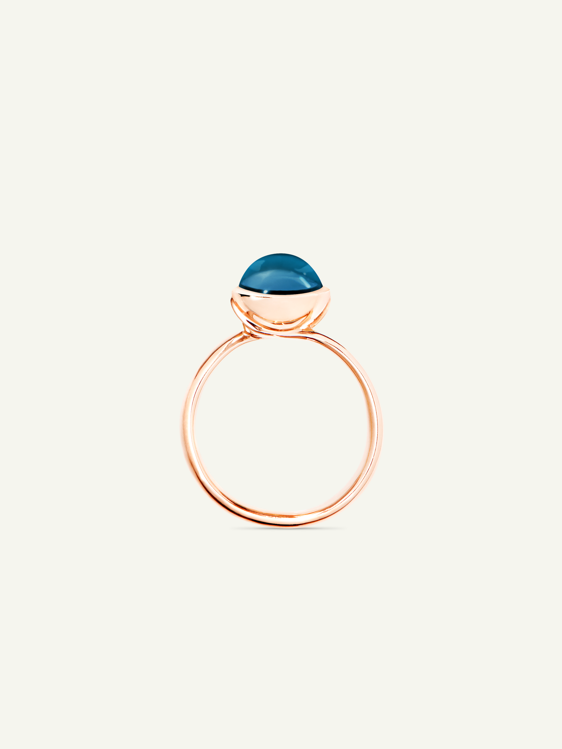 Ring BOUTON small London Topaz London Topaz