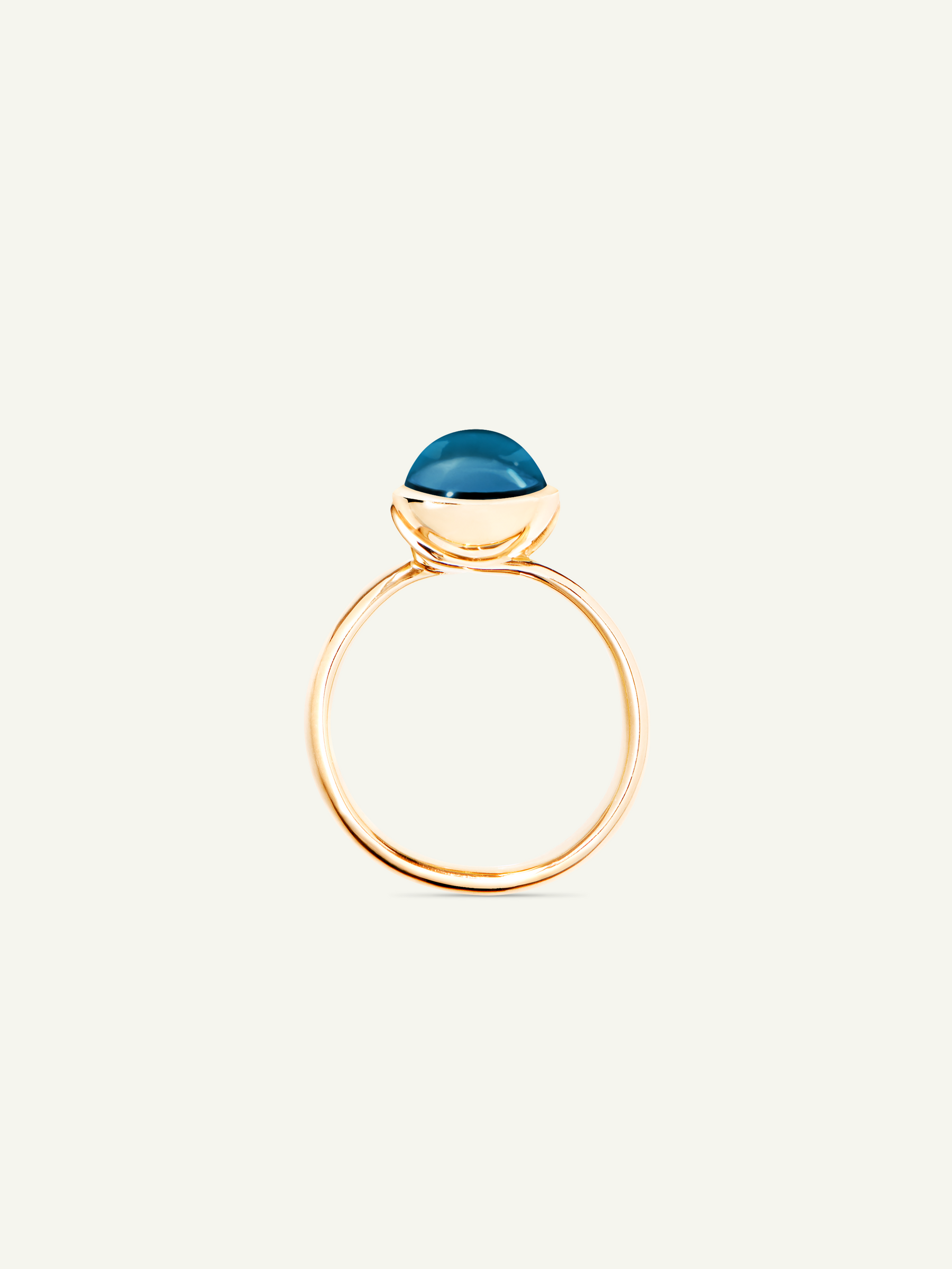 Ring BOUTON small London Topaz London Topaz