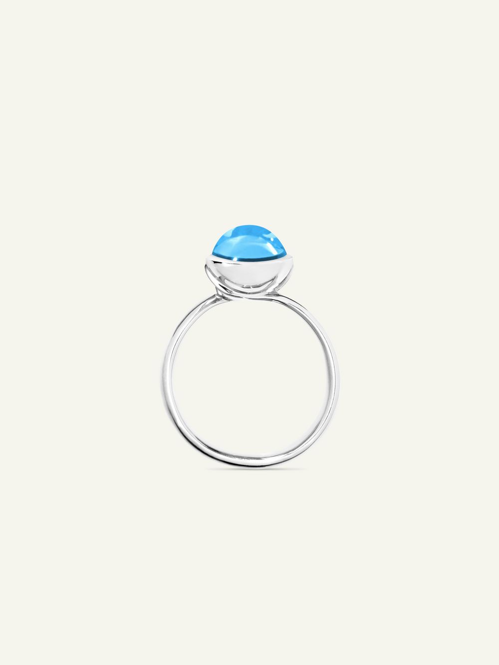 Ring BOUTON small Swiss Topaz Swiss Topaz
