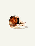 CUSHION Ring mit Cognac Turmalin