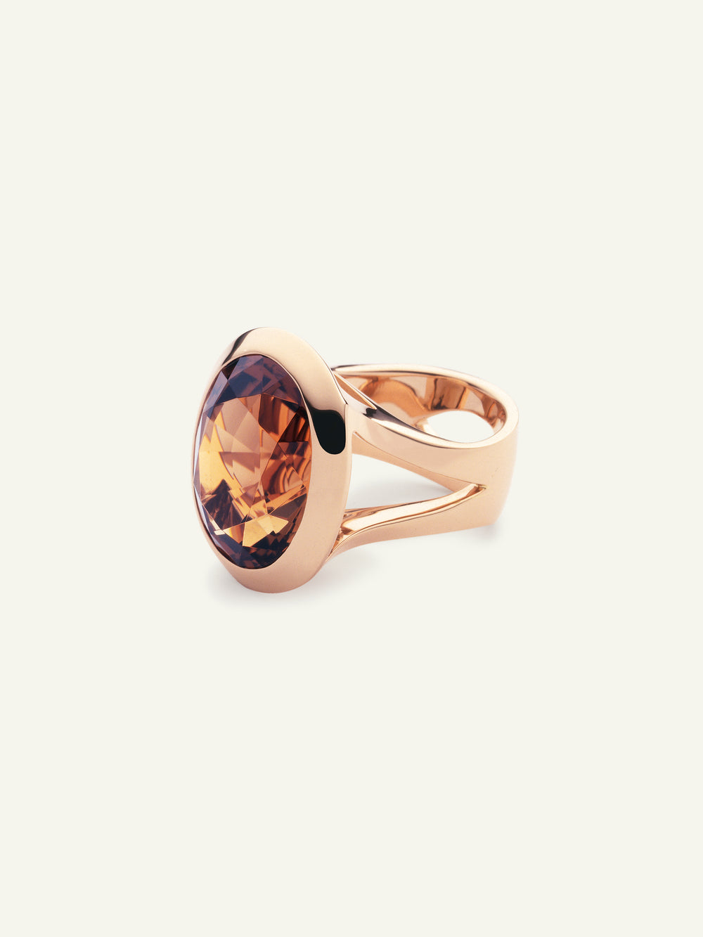 CUSHION Ring mit Braunem Turmalin