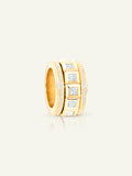 CURRICULUM VITAE 77 Ring with Princess Cut Diamonds and Diamond Pavé