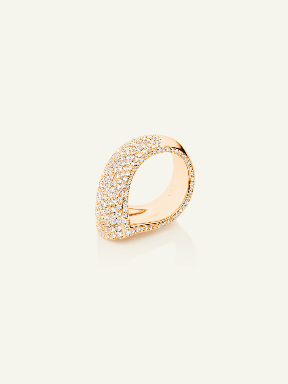 SIGNATURE Ring Drop Diamond Pavé with Diamond Pavé