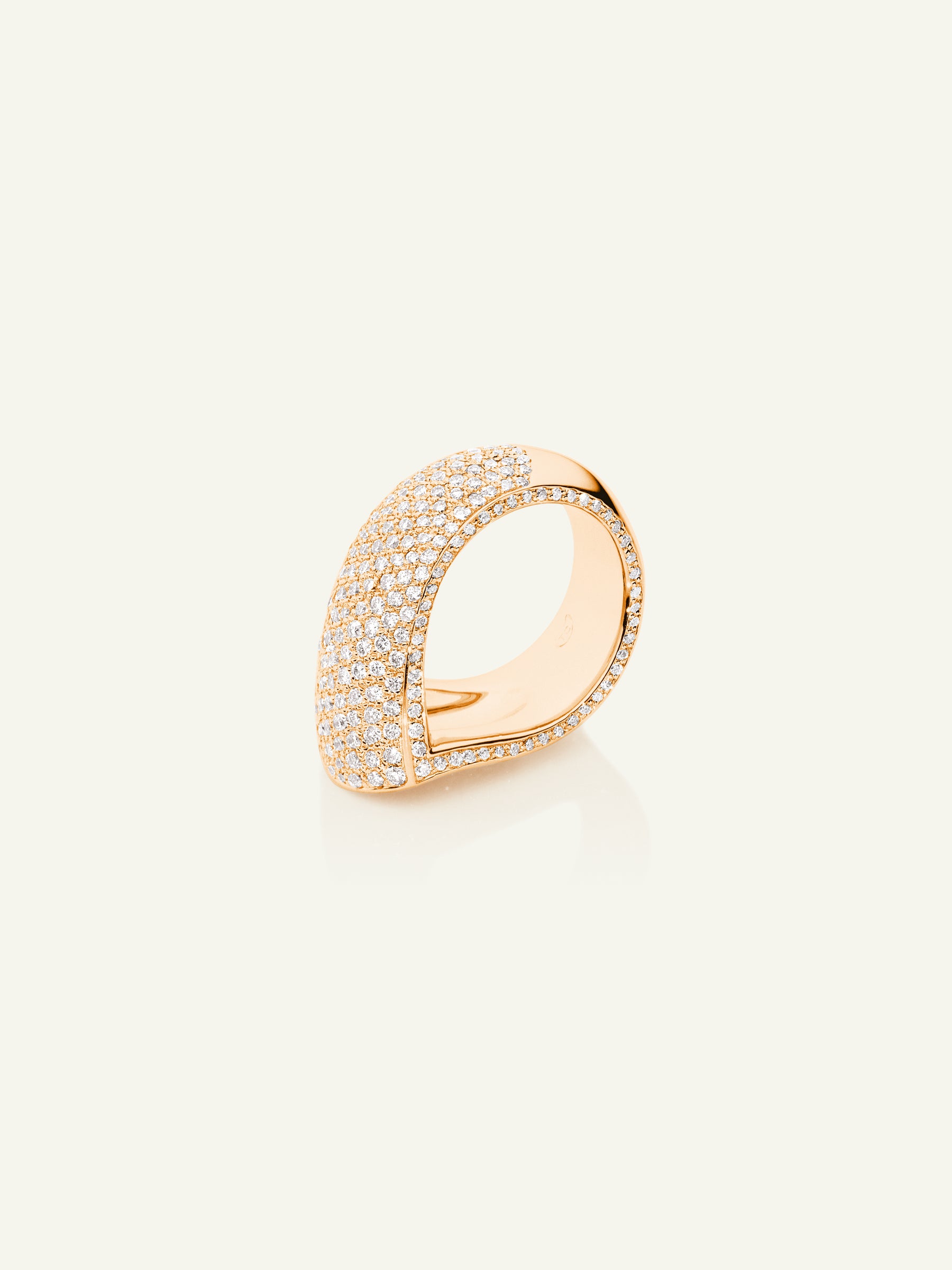 SIGNATURE Ring Drop Diamond Pavé with Diamond Pavé