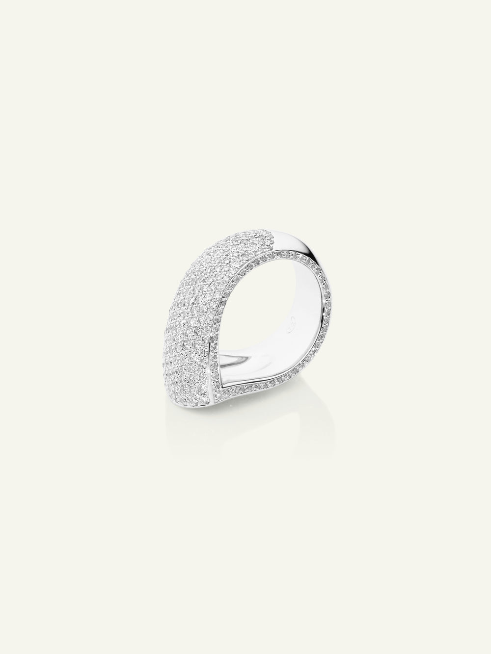 SIGNATURE Ring Drop Diamond Pavé with Diamond Pavé