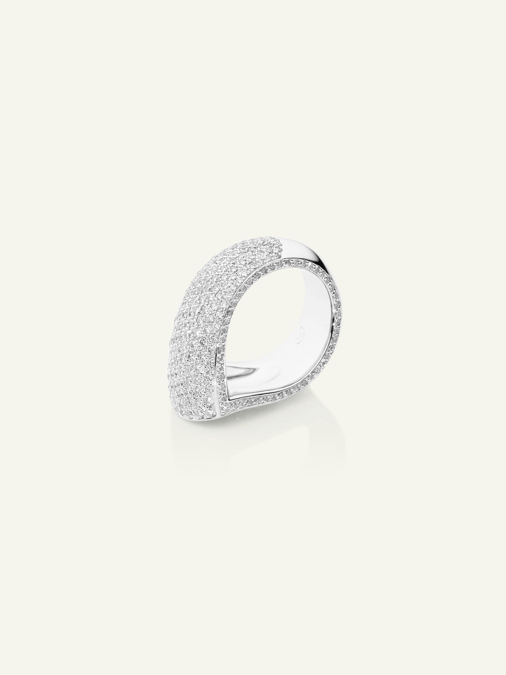 SIGNATURE Ring Drop Diamond Pavé with Diamond Pavé